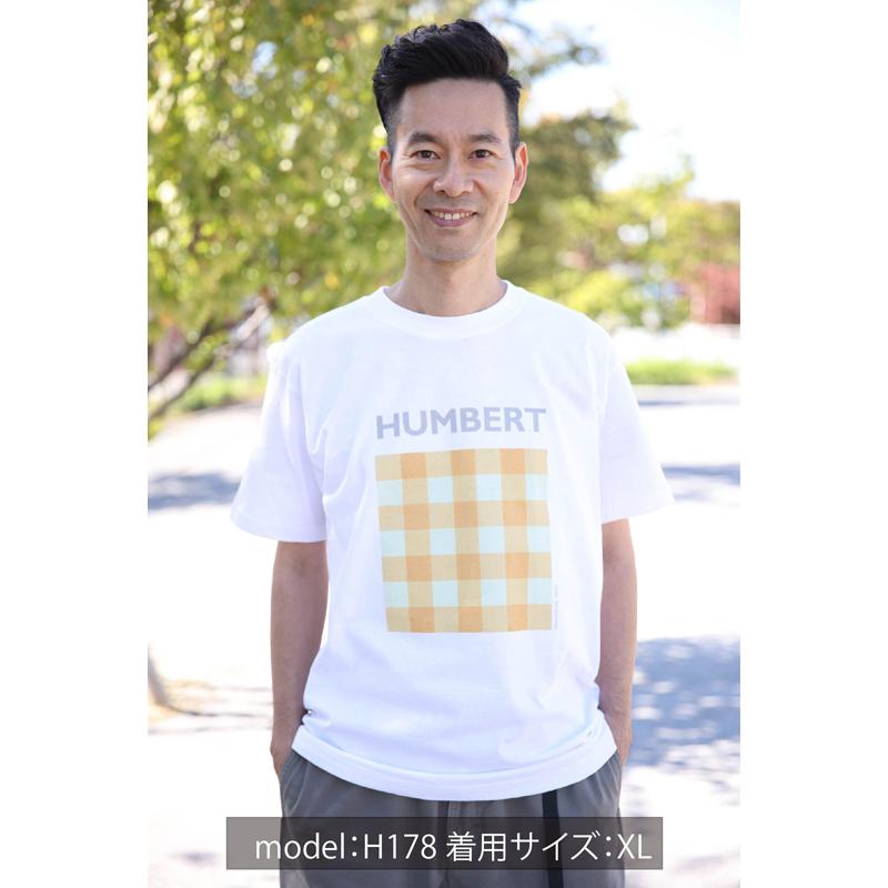 FOLK4チェックTシャツ オレンジ×ミント | ハンバート ハンバート