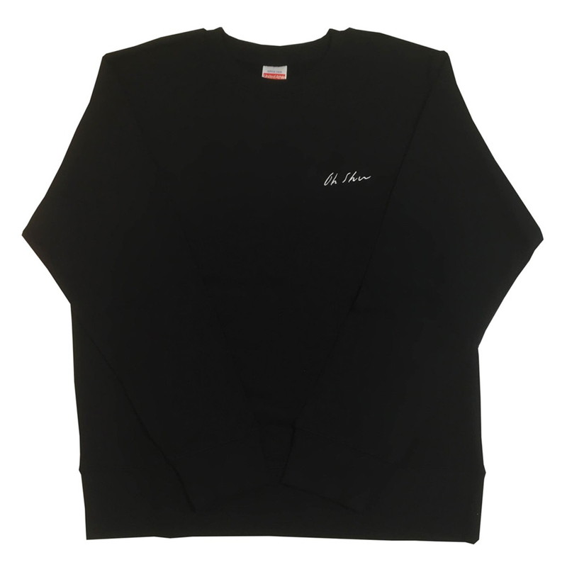 Logo 刺繍 スウェット ブラック | 王舟（Oh Shu） | SPACE SHOWER  