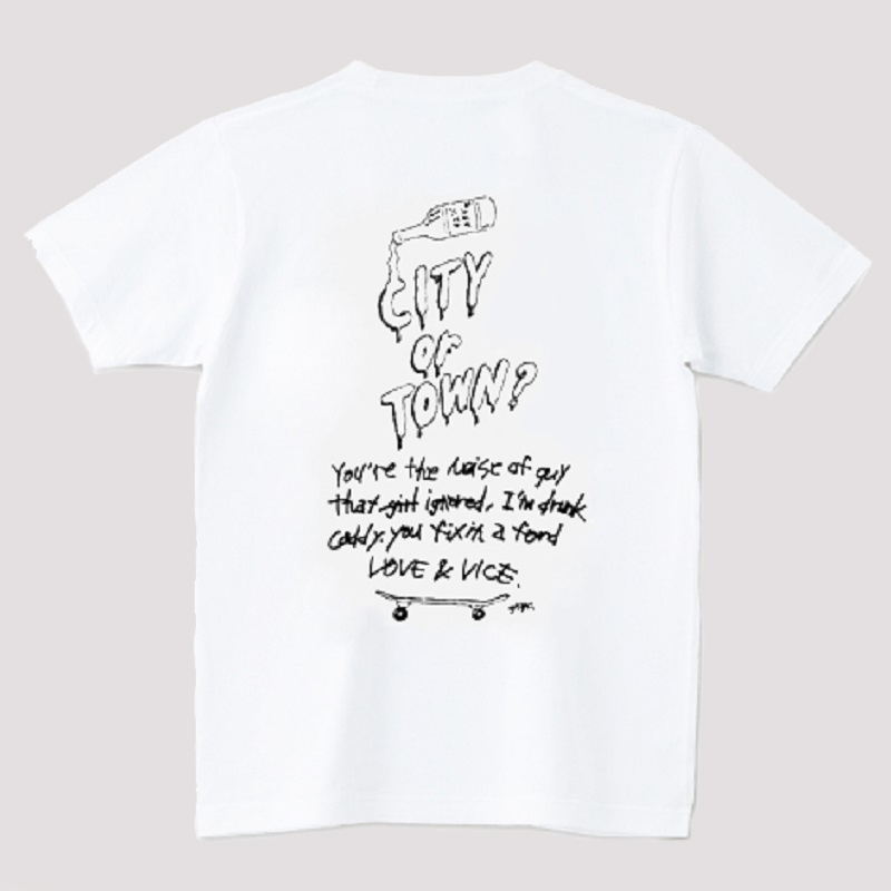 CityOrTownTシャツ 白 | Suchmos（Suchmos） | SPACE SHOWER